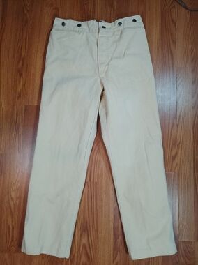 Wah Maker Buckle Back Pants Mens Measured Sz 32X29 Cotton Twill Denim  USA